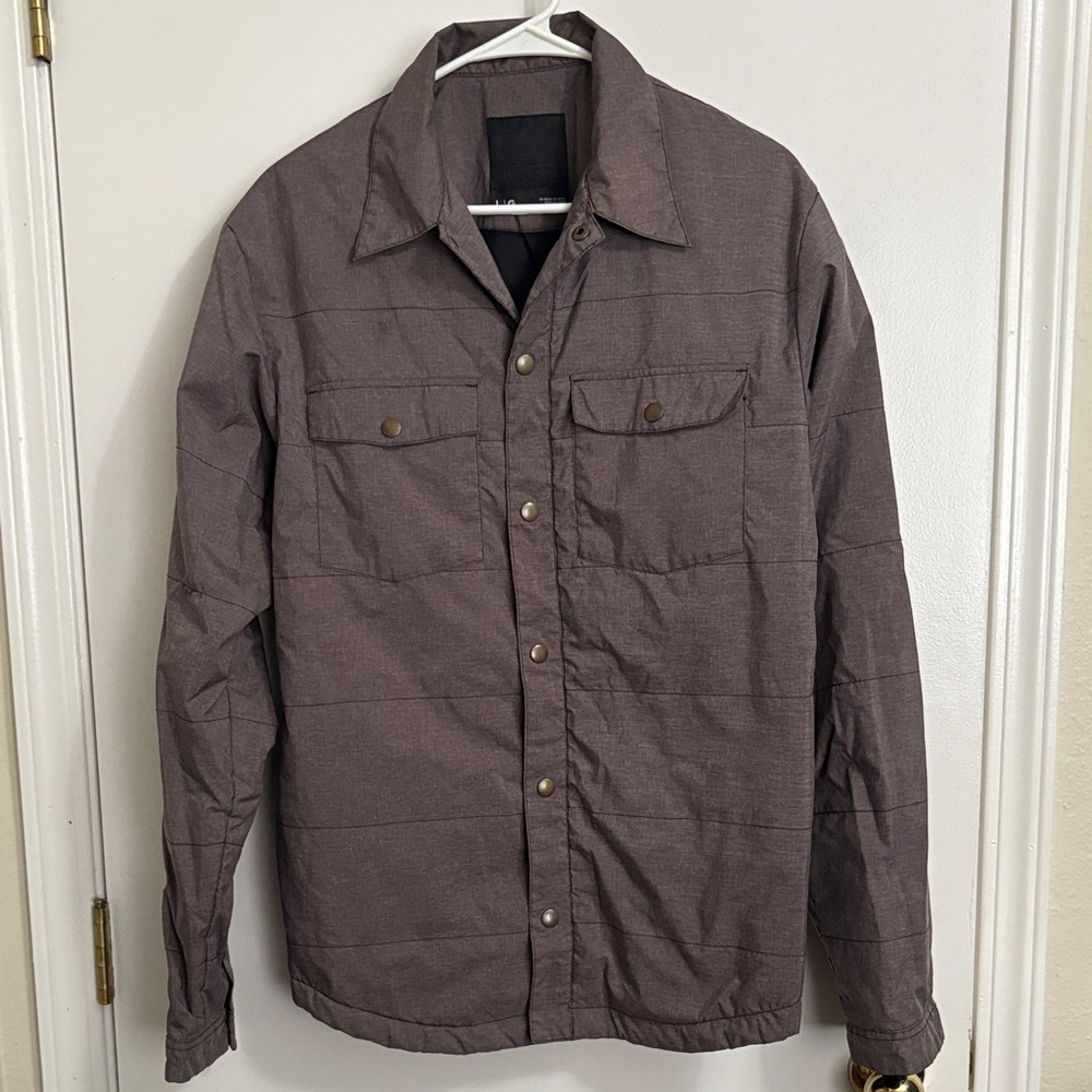 Classic Brown Quilted Shirt Jacket